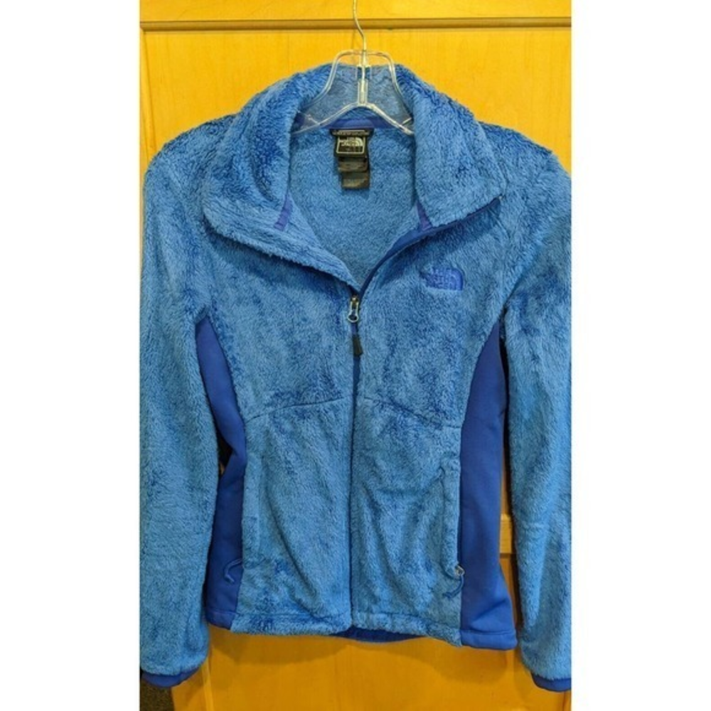 The North Face Jacket‎ Adult XS Blue Fleece Full Zip Mock Neck Womens
